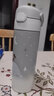 膳魔師（THERMOS）兒童學(xué)生吸管316L不銹鋼保溫杯便攜帶杯套神秘極地TCKL-500FS灰色 曬單實拍圖