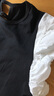 Olrain歐芮兒法式黑白色連衣裙女夏季女裝氣質(zhì)撞色拼接長(cháng)裙裙子 黑白色 XL 曬單實(shí)拍圖
