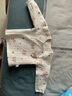 小三月新生嬰幼兒秋冬保暖夾棉衣服上衣純棉6個月寶寶薄棉外套夾棉開衫 A082小花+小熊咖 66cm 建議11-16斤 曬單實拍圖