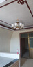 驚鯢 新中式吊燈客廳燈中國風復式樓餐廳燈廣東中山燈具套餐三室兩廳 6頭【封口燈罩+三色調光】 曬單實拍圖