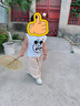 阿米拉（AMILA）啊咪啦童裝探秘系列防蚊褲夏裝新款百搭休閑男女寶寶束腳長(zhǎng)褲 綠色 100cm 曬單實(shí)拍圖