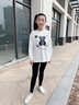 優(yōu)優(yōu)1點-女童鯊魚褲春秋新款外穿兒童打底瑜伽褲秋裝女孩黑色褲子 2489黑色【春秋款】 150cm 曬單實拍圖