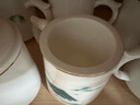 君肴 羊脂玉白瓷茶杯茶水分離陶瓷水杯辦公杯大容量帶蓋帶過(guò)濾辦公室杯子馬克杯家用情侶杯定制玉瓷主人杯 只此青綠-茶水分離-三件套 曬單實(shí)拍圖