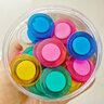 創(chuàng  )易白板磁釘彩色磁鐵辦公用品黑板磁吸教學(xué)具盒裝圓形磁力扣30mm彩色磁扣強力磁釘黑板玻璃白板磁鐵 透明中號-45粒 曬單實(shí)拍圖