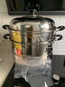 蘇泊爾（SUPOR） 蒸鍋304不銹鋼復底二層雙層蒸籠家用蒸魚(yú)燃氣電磁爐通用 SZ30B5 30cm 曬單實(shí)拍圖