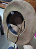 曼琪魅雅防曬夏天男士草帽可折疊牛仔帽戶(hù)外遮陽(yáng)禮帽沙灘帽大檐帽出游帽男 可折疊草帽-咖啡色 清涼透氣均碼(58cm) 曬單實(shí)拍圖