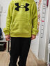 安德瑪（Under Armour）男大童加絨針織長(zhǎng)褲春季兒童加厚保暖褲男女童運(yùn)動(dòng)長(zhǎng)褲244225177 黑色 150 曬單實(shí)拍圖