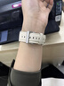 卡倫頓 蘋果手表表帶iwatch s9 8 7 se表帶真皮apple watch腕帶女士高級感新款男女表鏈 粉白色【愛馬仕同款牛皮】時尚優(yōu)雅 蘋果手表38、40、41mm表盤適用 曬單實拍圖