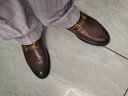 百麗（Belle）通勤商務(wù)皮鞋男春夏牛皮套腳樂(lè )福鞋軟底休閑皮鞋A0632AM2預售 棕色—馬銜扣款 40 (250mm) 曬單實(shí)拍圖