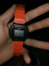 卡西欧（CASIO）男表小方块电子表 运动手表学生手表 多功能防水男士手表 方块橙色W-218H-4B2 实拍图