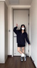 薇衣設設計感衛衣女春秋2025新款美式潮牌感開(kāi)衫寬松慵懶風(fēng)百搭外套 藏青色【春秋】 M 曬單實(shí)拍圖