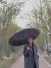 柬渝全自動雨傘大號男女三折抗風(fēng)加厚加固晴雨兩用可定制logo商務(wù)雨傘 12骨UV自動傘-黑色 曬單實拍圖