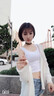 棲紀 吊帶背心女春夏新款內(nèi)搭美背外穿無袖打底短款緊身上衣 白色【u領(lǐng) 短款】 XL 建議(108-120斤) 曬單實拍圖