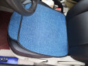 首赋四季亚麻汽车坐垫春夏秋冬季透气办公汽车居家座椅皆可用通风坐垫 蓝色单个方垫 实拍图