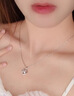 老鳳祥足銀愛(ài)心吊墜999銀女生輕奢吊墜鎖七夕生日禮物女士送女朋友老婆 愛(ài)心吊墜【贈925銀鏈】品牌禮盒 曬單實(shí)拍圖