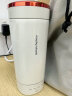 摩飞电器（Morphyrichards）电水壶 烧水壶便携式家用旅行电热水壶 随行冲奶泡茶办公室养生保温杯MR6060白 实拍图