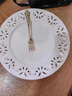 佳億廚連歐式鏤空浮雕盤(pán)下午茶餐具甜品盤(pán)西餐盤(pán)點(diǎn)心盤(pán)西點(diǎn)盤(pán)子蛋糕盤(pán)子 浮雕鏤空盤(pán) 8英寸 曬單實(shí)拍圖
