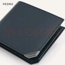 PEDRO牛皮錢(qián)包男商務(wù)壓紋相片位短款錢(qián)包送男生禮物PM4-15940217 深藍色 R 曬單實(shí)拍圖