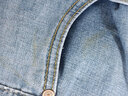 真維斯（JEANSWEST）牛仔褲男春夏秋季韓版潮男修身直筒簡(jiǎn)約個(gè)性彈力百搭男士長(cháng)褲子 1213淺藍色 30 曬單實(shí)拍圖