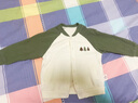 乖奇熊嬰幼兒棒球服外套秋冬季純棉抓絨男女童寶寶保暖上衣服洋氣 暗苔綠 80 曬單實(shí)拍圖