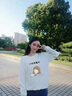 love legend 情侶裝衛(wèi)衣全套秋冬新款圓領(lǐng)男女同款衛(wèi)衣寬松情侶衛(wèi)衣學(xué)生百搭 (WM) 黑色 男S(建議100斤以下穿) 曬單實(shí)拍圖