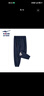 鴻星爾克（ERKE）童裝女中大童長(cháng)褲兒童24秋季新品針織長(cháng)褲藍黑色140 曬單實(shí)拍圖