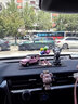 齊選車(chē)載香水出風(fēng)口汽車(chē)香薰車(chē)內飾品擺件暴力小熊裝飾品男女士淡香氛鑲鉆小熊【白鉆+粉鉆】贈香片 曬單實(shí)拍圖