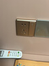 德力西（DELIXI） 開(kāi)關(guān)插座面板CD813系列窄邊框曙光金色86型家用墻壁電源開(kāi)關(guān)插座 一開(kāi)雙控五孔插座 曬單實(shí)拍圖