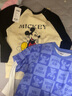 迪士尼（Disney）童裝兒童長(cháng)袖假兩件時(shí)尚T恤2026春新款男女童洋氣上衣打底衫衣服 史迪奇方格-男女童 140 曬單實(shí)拍圖