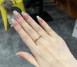 VIGG黃金戒指女999足金莫比烏斯環(huán)素圈求婚生日情人節(jié)禮物送女友老婆 999足金戒指（5G工藝）約2g 曬單實(shí)拍圖