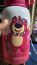 迪士尼（Disney）保溫杯兒童幼兒園水杯女小學(xué)生吸管杯上學(xué)專(zhuān)用便攜水壺316不銹鋼 草莓熊三蓋 600ml 皮質(zhì)杯套 曬單實(shí)拍圖