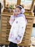 迪士尼女童庫洛米棉服2023新款冬季兒童洋氣中長(cháng)款羽絨棉衣冬天加厚外套 紫色羽絨棉衣 120 曬單實(shí)拍圖