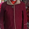 安贞雪中老年人女装奶奶装冬装加绒保暖外套妈妈装时尚奶奶装大衣KQ-A19 红色加绒上衣 3XL建议120-140斤 实拍图