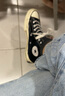 匡威（Converse） 1970s 男女鞋經(jīng)典日常高幫舒適百搭復古休閑帆布鞋 162050C CHUCK 70黑色 38 曬單實(shí)拍圖