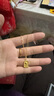 周六福郁金香黃金項(xiàng)鏈女足金吊墜生日禮物計(jì)價(jià) 約4.75g 方牌-40+5cm 曬單實(shí)拍圖