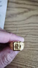 首愛黃金戒指男足金999.9發(fā)字戒指霸氣方戒發(fā)字半實心活口情人節(jié)禮物 【現(xiàn)貨】8.77g 曬單實拍圖