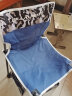 比尔傲威钓鱼椅折叠椅子美术生写生椅露营沙滩椅火车板凳便携马扎小凳子 【豪华升级款】特大号（树叶蓝） 实拍图