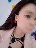伊燦酒紅色復古個(gè)性耳釘女小眾設計感高級耳環(huán)2025年新款爆款氣質(zhì)耳飾 酒紅色復古秋冬耳釘 曬單實(shí)拍圖