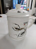祥燕（大號陶瓷杯子帶蓋超大容量瓷杯1斤水杯2斤大容量陶瓷茶杯帶蓋馬克杯超大杯子辦公室家用青花瓷個人杯 950ML蝦趣 曬單實拍圖