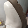 他她（TATA）休閑粗跟馬丁靴女靴黑色通勤系帶短靴冬新款7BU55DD4 米白 36 曬單實拍圖