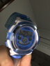樂(lè )心（HIIN）電子手表男學(xué)生潮流時(shí)尚運動(dòng)表青少年夜光鬧鐘百搭兒童電子表 103透明藍【夜光鬧鐘秒表】 曬單實(shí)拍圖