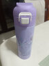 迪士尼（Disney）兒童直飲防漏保溫杯帶吸管小學(xué)生男女316不銹鋼上學(xué)用水杯 直飲杯蘇菲亞粉色-500ml 曬單實(shí)拍圖