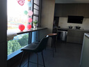 話(huà)家先生餐廳吧椅子鐵藝高腳椅黑色休閑酒吧椅工業(yè)風(fēng)復古輕奢靠背皮質(zhì)吧椅 復古墨綠色65cm坐高 曬單實(shí)拍圖