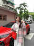 浪莎生日禮物保暖羊毛圍巾女2025冬季新款送女友格子長(cháng)款女生圍脖 灰粉格【常規款200X30cm】 禮盒裝 曬單實(shí)拍圖