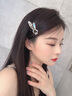 卡瑪倫品牌發(fā)夾女劉?？蓯弁米舆厞A少女頂夾鴨嘴夾發(fā)卡成人2025新款頭飾 粉色兔子發(fā)夾（刻字） 曬單實(shí)拍圖