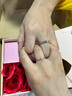 一鹿有你情侶款戒指925足銀對戒女男一對禮物結(jié)婚首飾小眾設(shè)計 925足銀戒指一對 曬單實拍圖