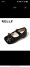 百麗（Belle）童鞋女童黑皮鞋小童學(xué)步鞋幼童寶寶鞋春秋兒童時尚單鞋軟底公主鞋 黑色(曜石黑) 28 曬單實拍圖