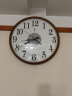 北极星（POLARIS）挂钟客厅新中式实木钟简约创意时钟石英钟表 9061花 实拍图