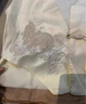 羅蒙（ROMON）春秋新款小個子洋氣浮雕提花背心上衣新中式國風白色馬甲外套女 白色 M【105-120斤】 曬單實拍圖