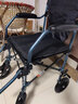 巨貿輪椅折疊輕便超輕便攜式輪椅車(chē) 可上飛機 老人兒童孕婦旅行手推車(chē) 不帶手剎+收納包 曬單實(shí)拍圖